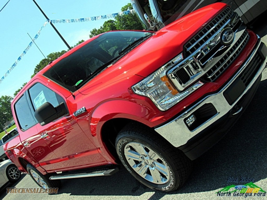 2018 F150 XLT SuperCrew 4x4 - Race Red / Earth Gray photo #33