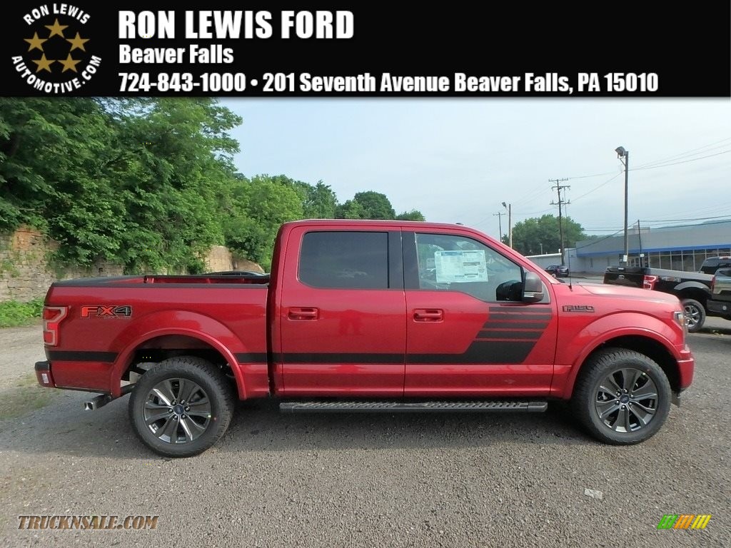 2018 F150 XLT SuperCrew 4x4 - Ruby Red / Special Edition Black/Red photo #1
