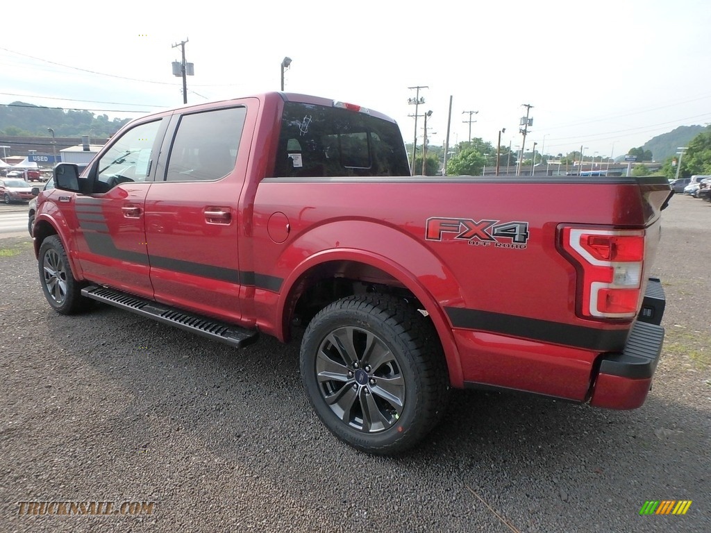 2018 F150 XLT SuperCrew 4x4 - Ruby Red / Special Edition Black/Red photo #5