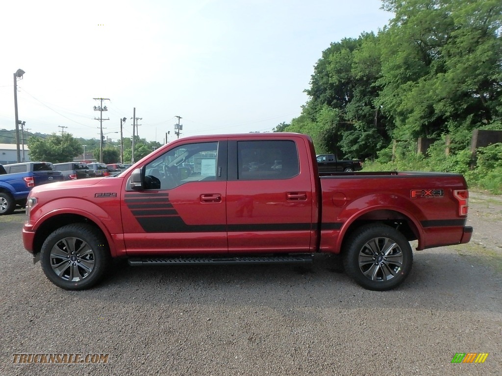 2018 F150 XLT SuperCrew 4x4 - Ruby Red / Special Edition Black/Red photo #6