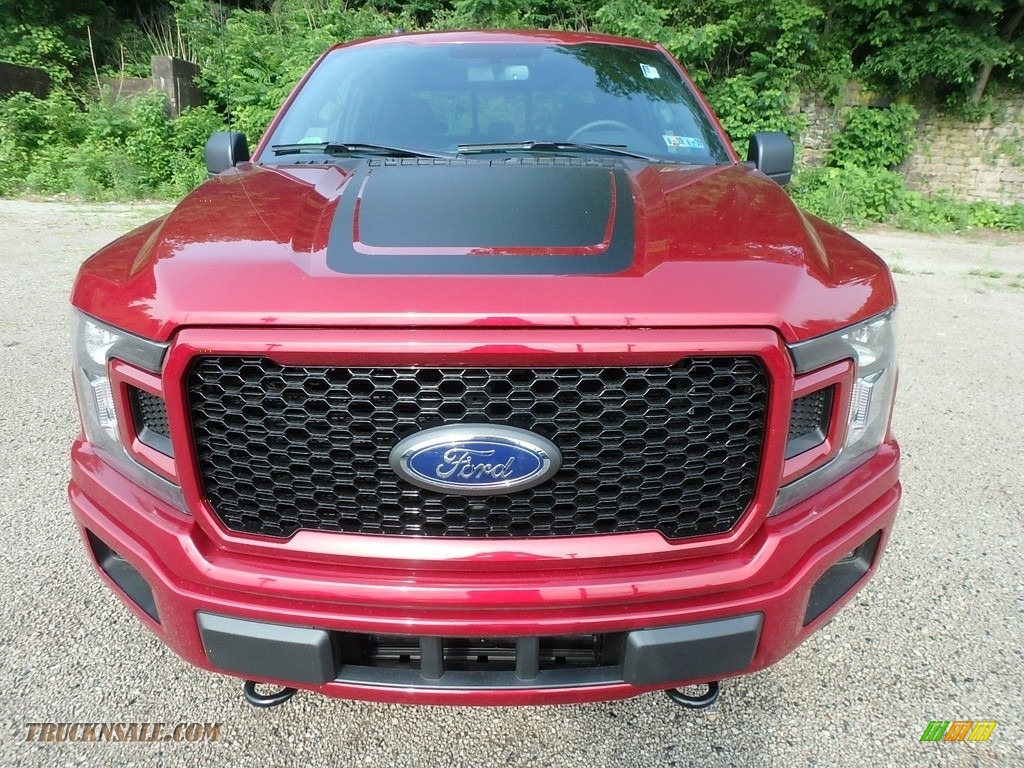 2018 F150 XLT SuperCrew 4x4 - Ruby Red / Special Edition Black/Red photo #8