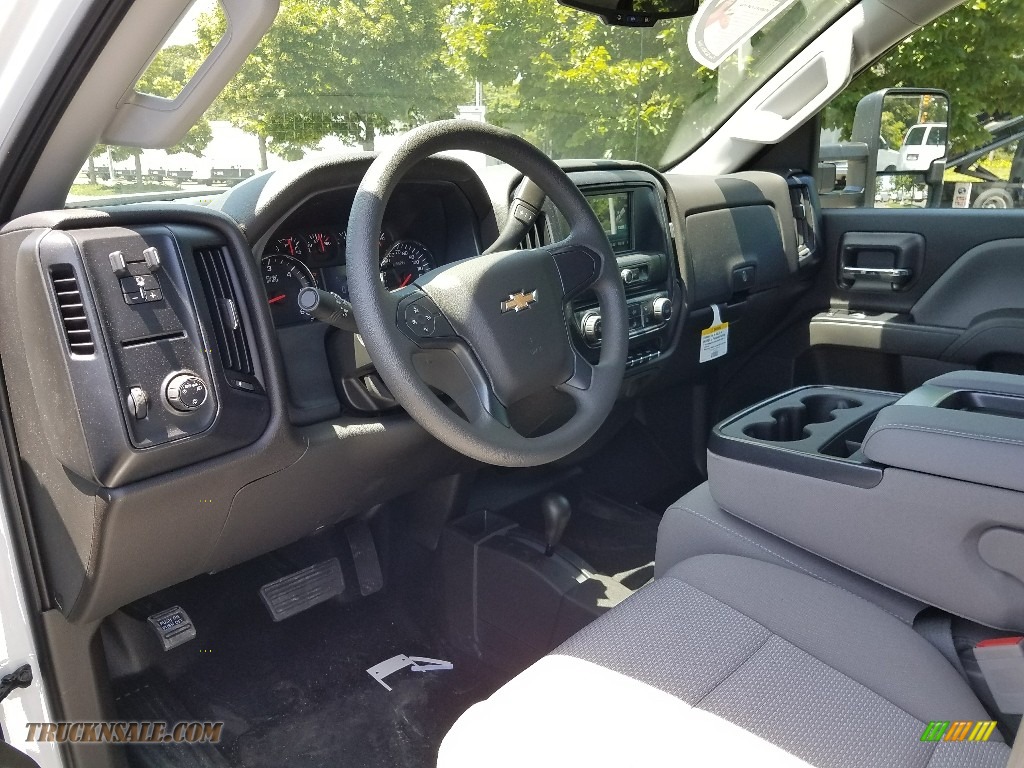 2018 Silverado 3500HD Work Truck Double Cab 4x4 - Summit White / Dark Ash/Jet Black photo #7