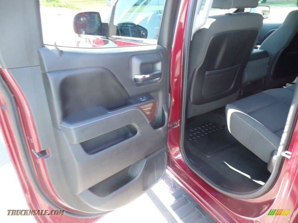 2015 Sierra 1500 SLE Double Cab 4x4 - Sonoma Red Metallic / Jet Black photo #39