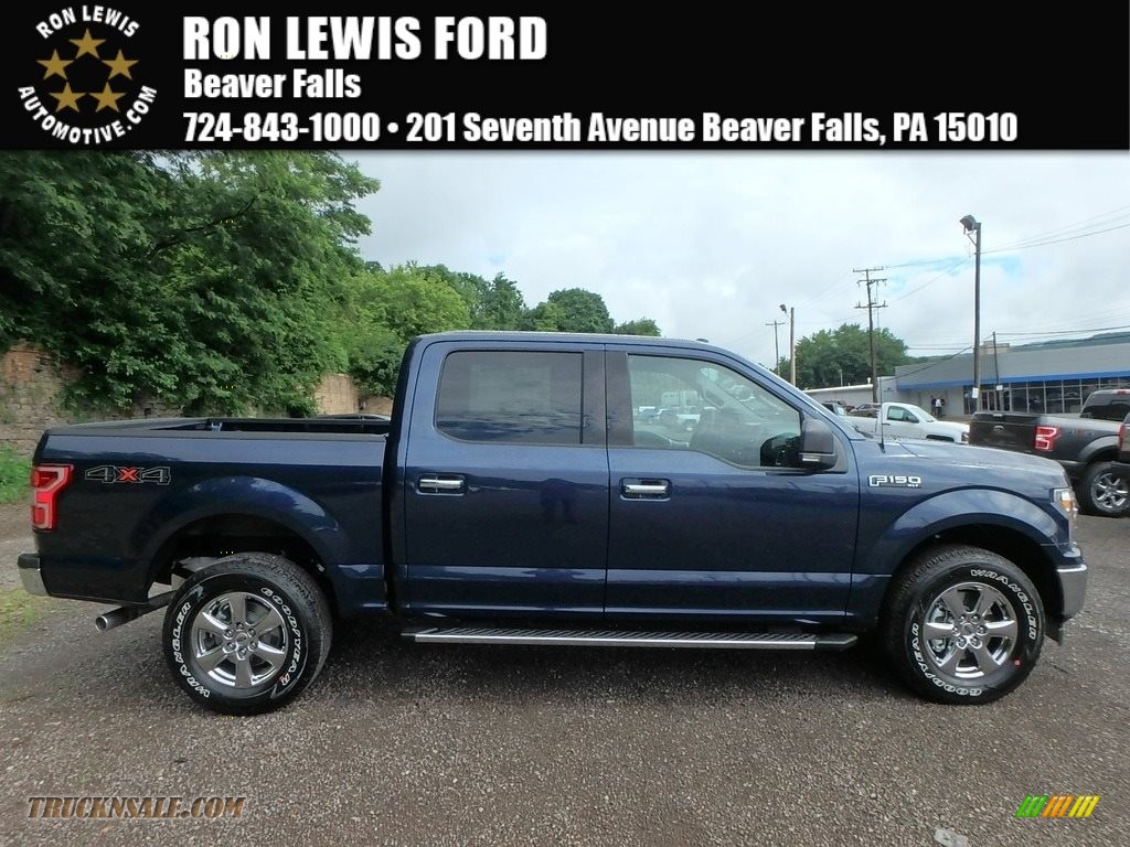 Blue Jeans / Earth Gray Ford F150 XLT SuperCrew 4x4