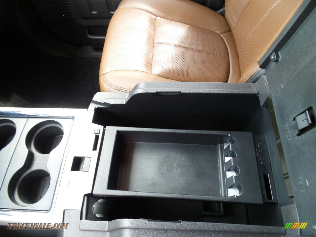 2014 F250 Super Duty Lariat Crew Cab 4x4 - Tuxedo Black Metallic / Platinum Pecan Leather photo #16