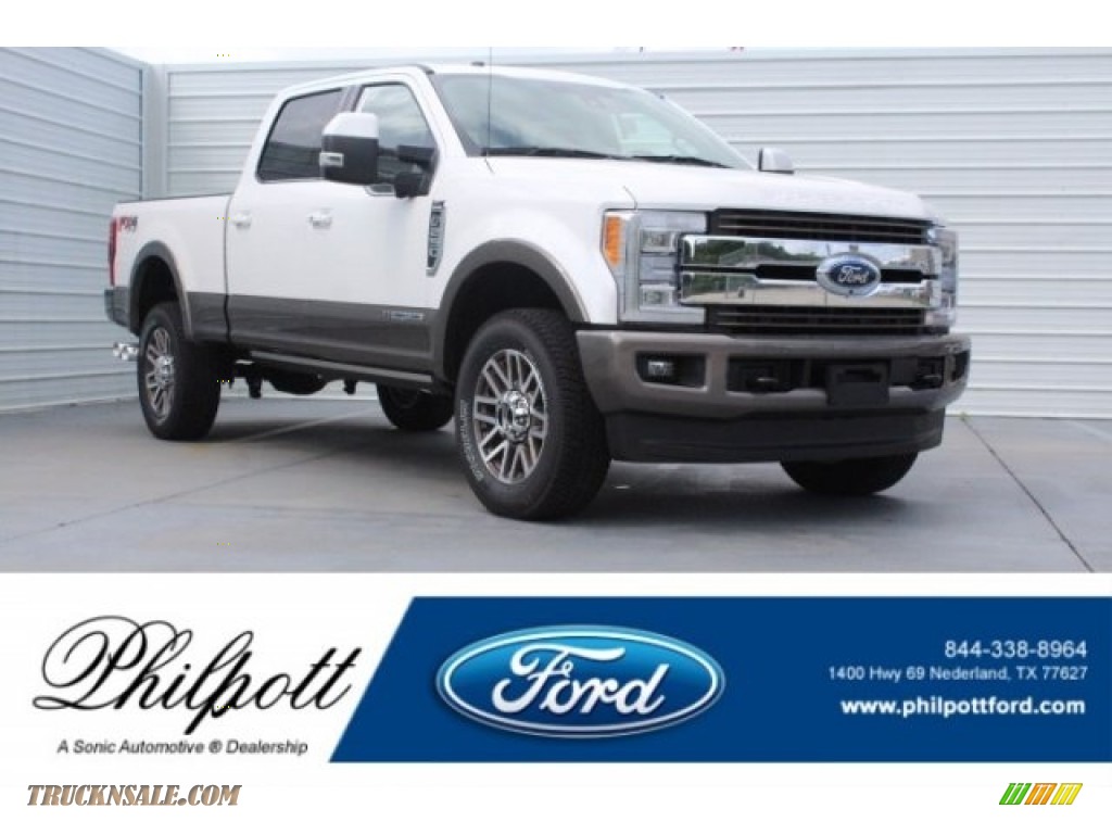 Oxford White / King Ranch Kingsville Java Ford F250 Super Duty King Ranch Crew Cab 4x4