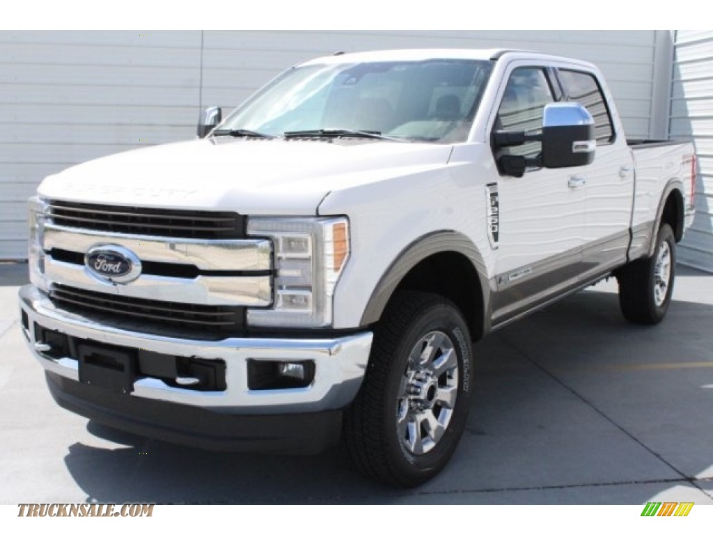 2018 F250 Super Duty King Ranch Crew Cab 4x4 - Oxford White / King Ranch Kingsville Java photo #3