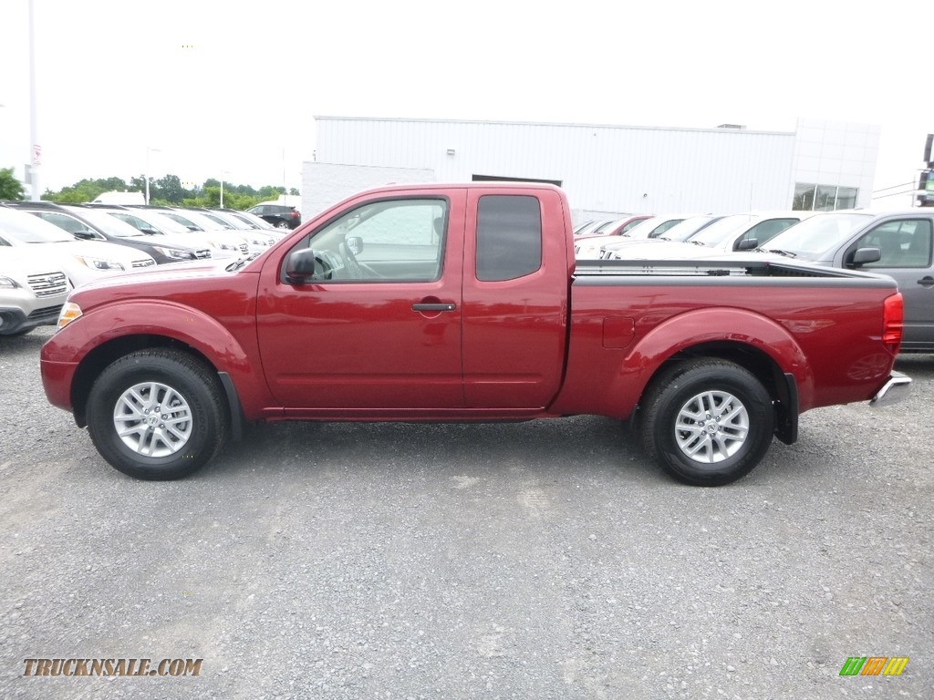 2018 Frontier SV King Cab 4x4 - Cayenne Red / Beige photo #7