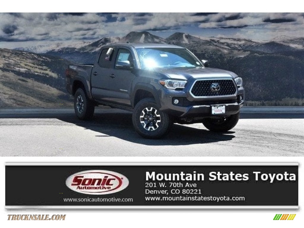 2018 Tacoma TRD Off Road Double Cab 4x4 - Magnetic Gray Metallic / Cement Gray photo #1