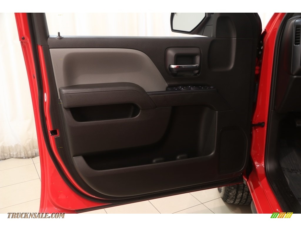 2017 Silverado 1500 Custom Double Cab 4x4 - Red Hot / Dark Ash/Jet Black photo #4