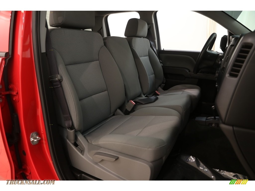 2017 Silverado 1500 Custom Double Cab 4x4 - Red Hot / Dark Ash/Jet Black photo #17