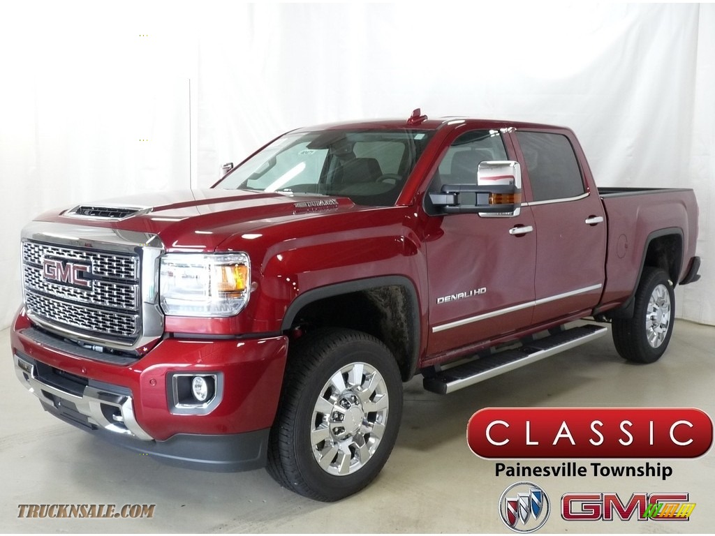 2019 Sierra 2500HD Denali Crew Cab 4WD - Red Quartz Tintcoat / Jet Black photo #1