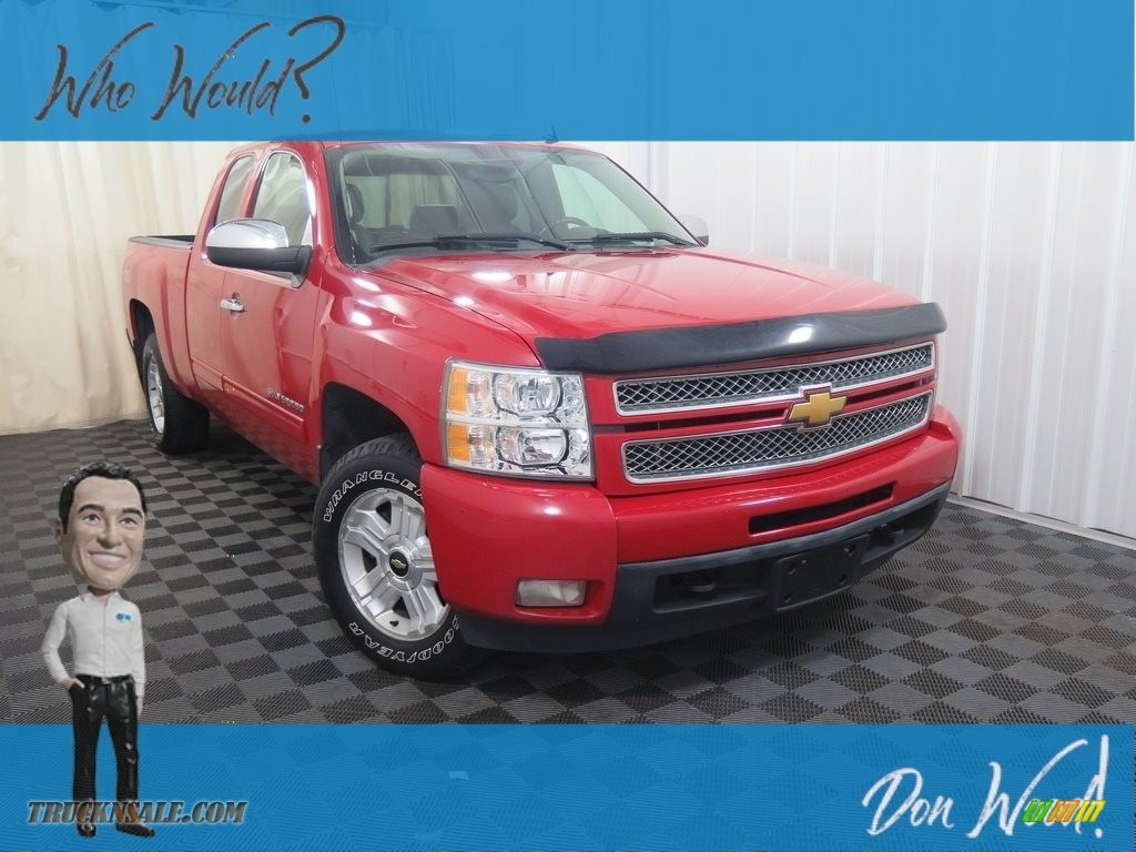 2013 Silverado 1500 LTZ Extended Cab 4x4 - Victory Red / Light Titanium/Dark Titanium photo #1