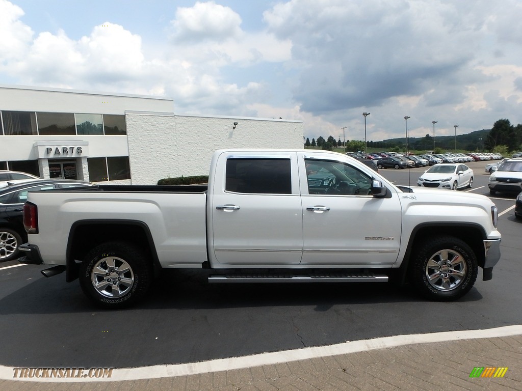 2016 Sierra 1500 SLT Crew Cab 4WD - White Frost Tricoat / Cocoa/Dune photo #5