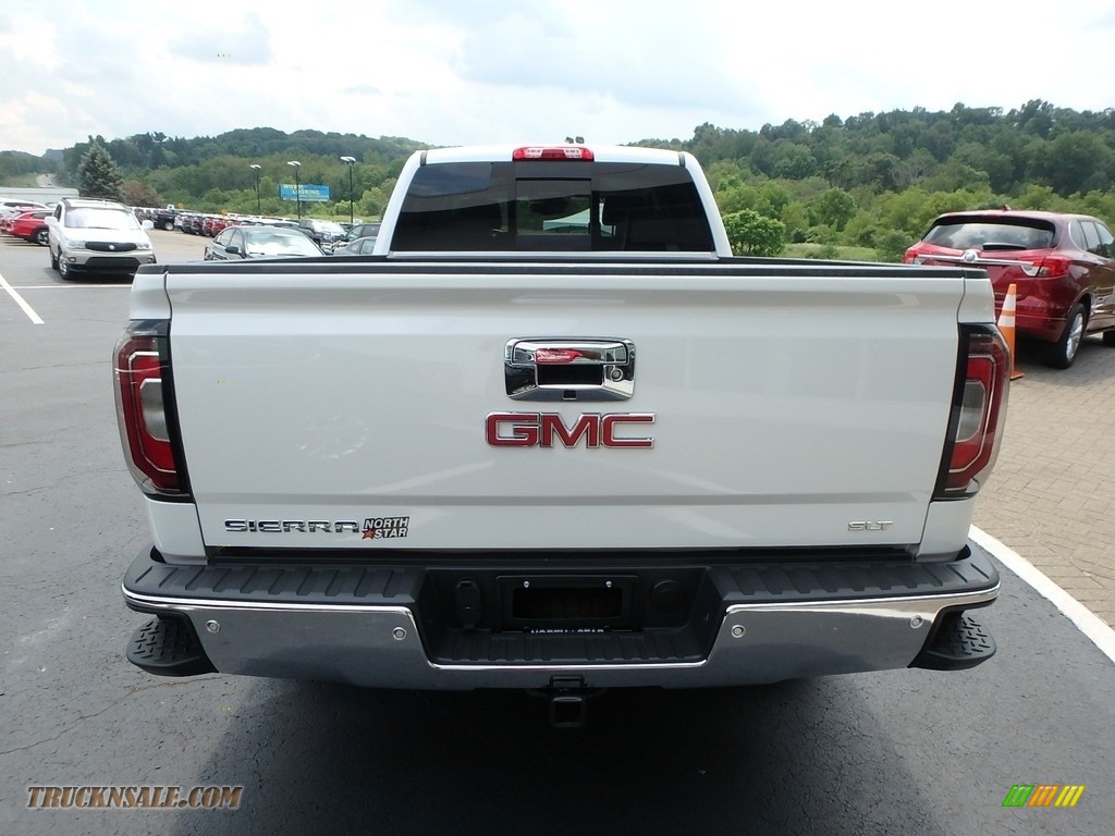 2016 Sierra 1500 SLT Crew Cab 4WD - White Frost Tricoat / Cocoa/Dune photo #10
