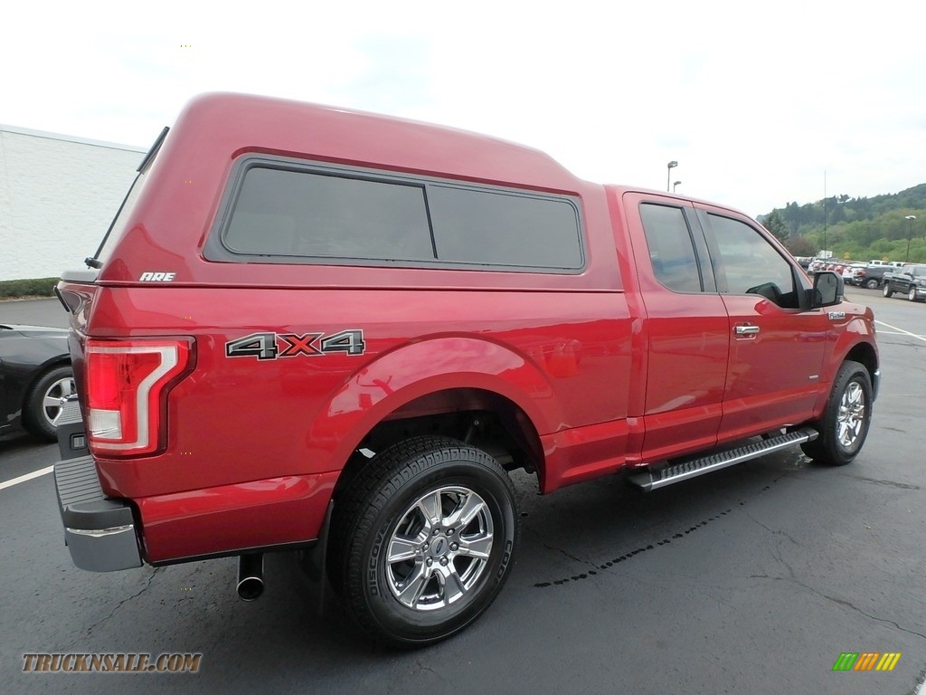 2017 F150 XLT SuperCab 4x4 - Ruby Red / Earth Gray photo #10