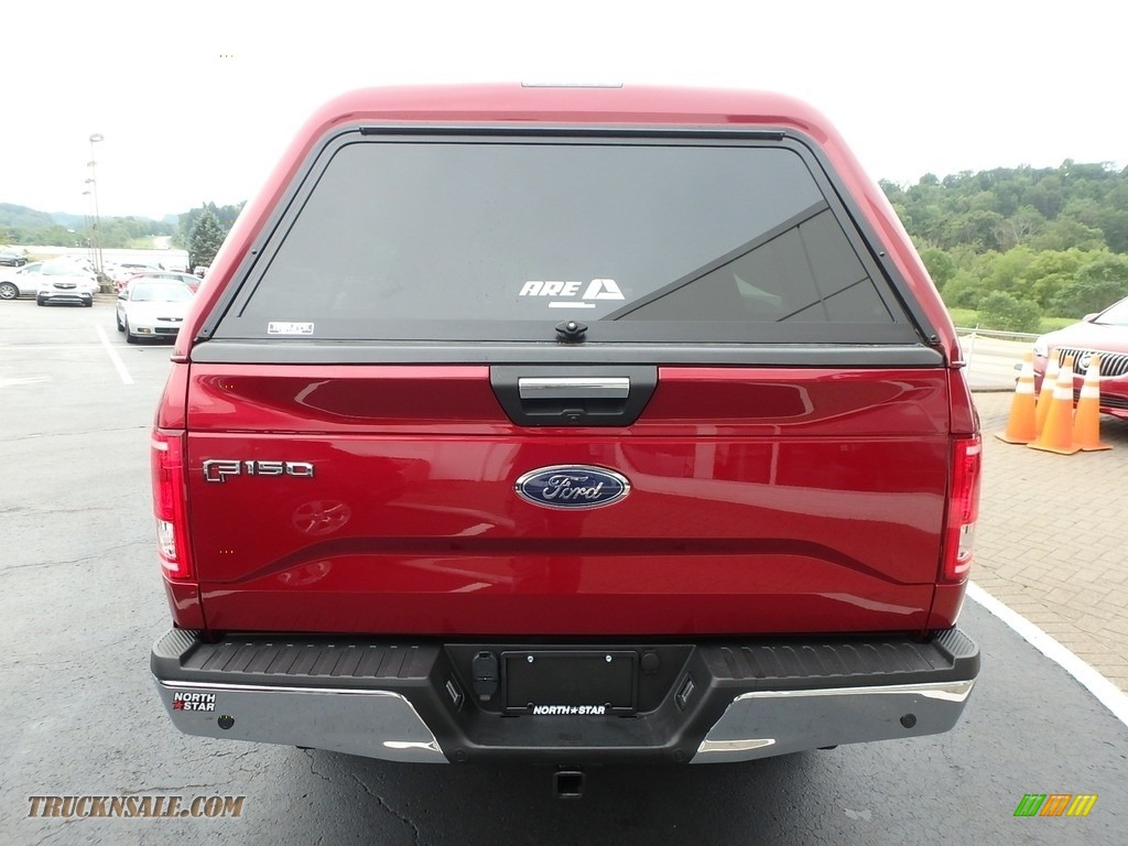 2017 F150 XLT SuperCab 4x4 - Ruby Red / Earth Gray photo #11