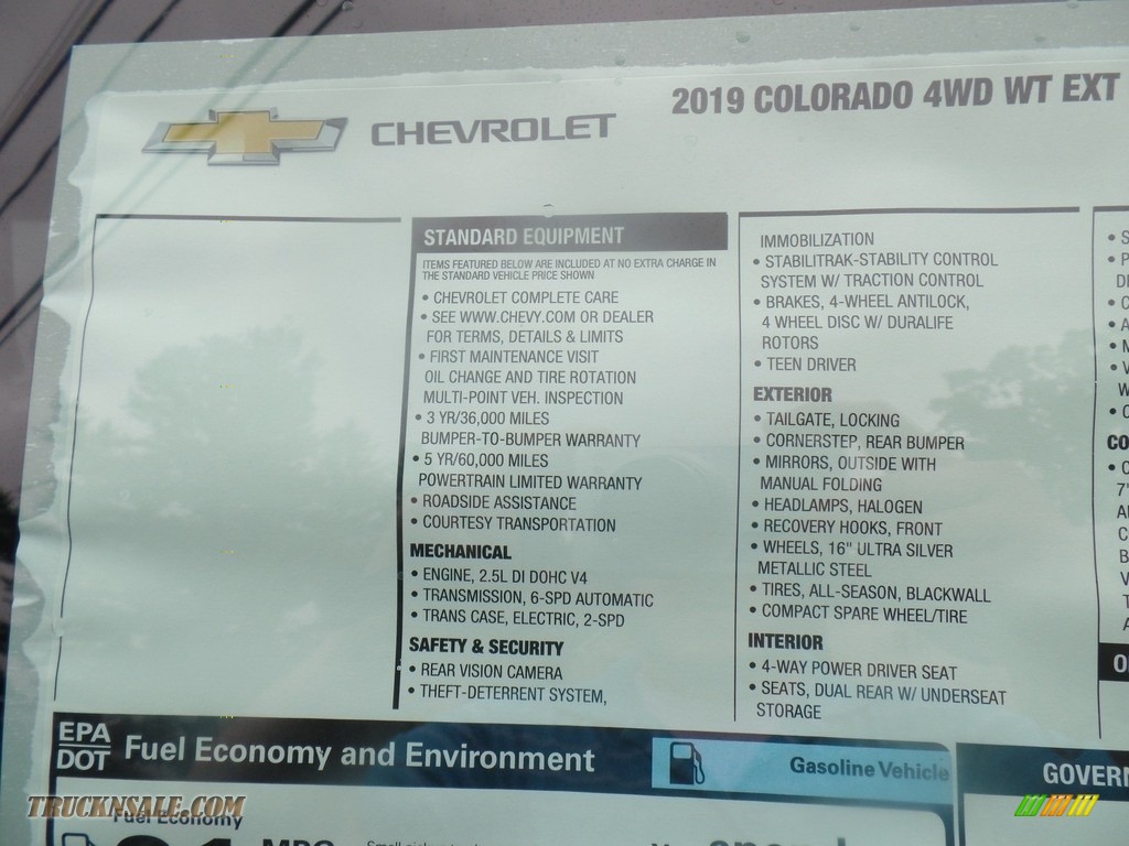 2019 Colorado WT Extended Cab 4x4 - Satin Steel Metallic / Jet Black/Dark Ash photo #40