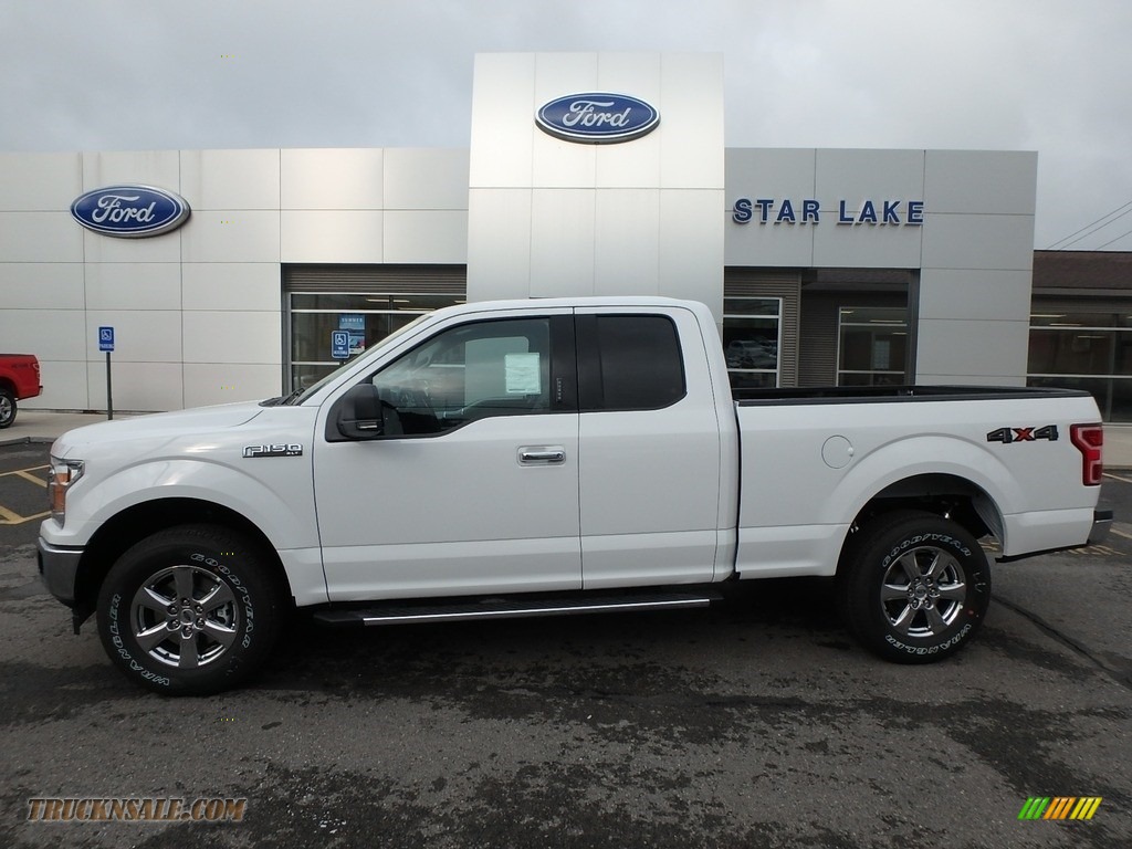 Oxford White / Earth Gray Ford F150 XLT SuperCab 4x4