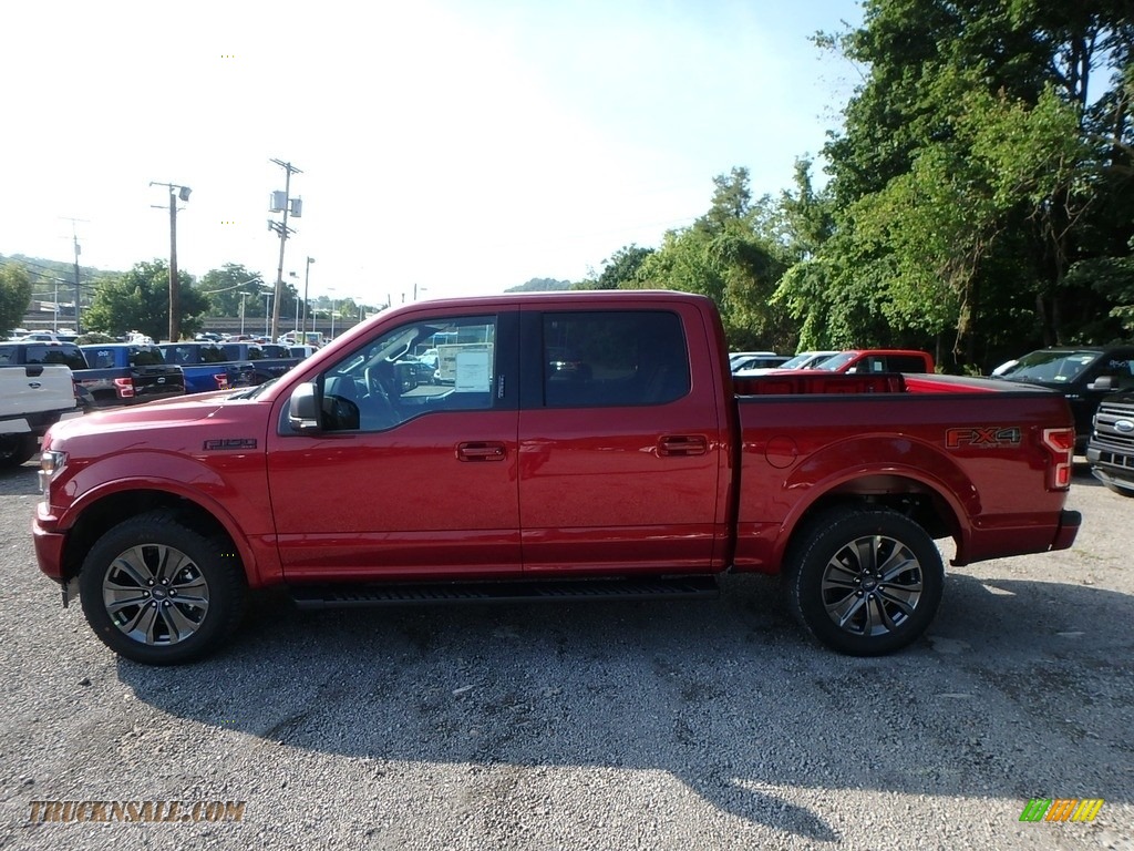 2018 F150 XLT SuperCrew 4x4 - Ruby Red / Special Edition Black/Red photo #5