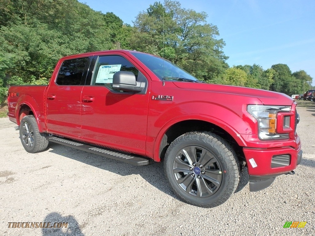 2018 F150 XLT SuperCrew 4x4 - Ruby Red / Special Edition Black/Red photo #8