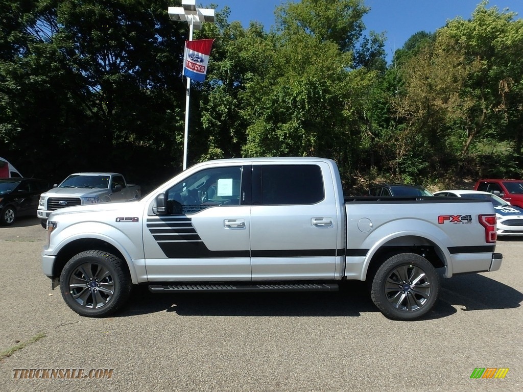 2018 F150 XLT SuperCrew 4x4 - Ingot Silver / Special Edition Black/Red photo #6