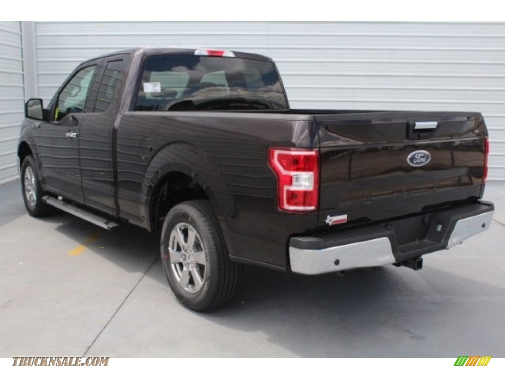 2018 F150 XLT SuperCab - Magma Red / Earth Gray photo #8