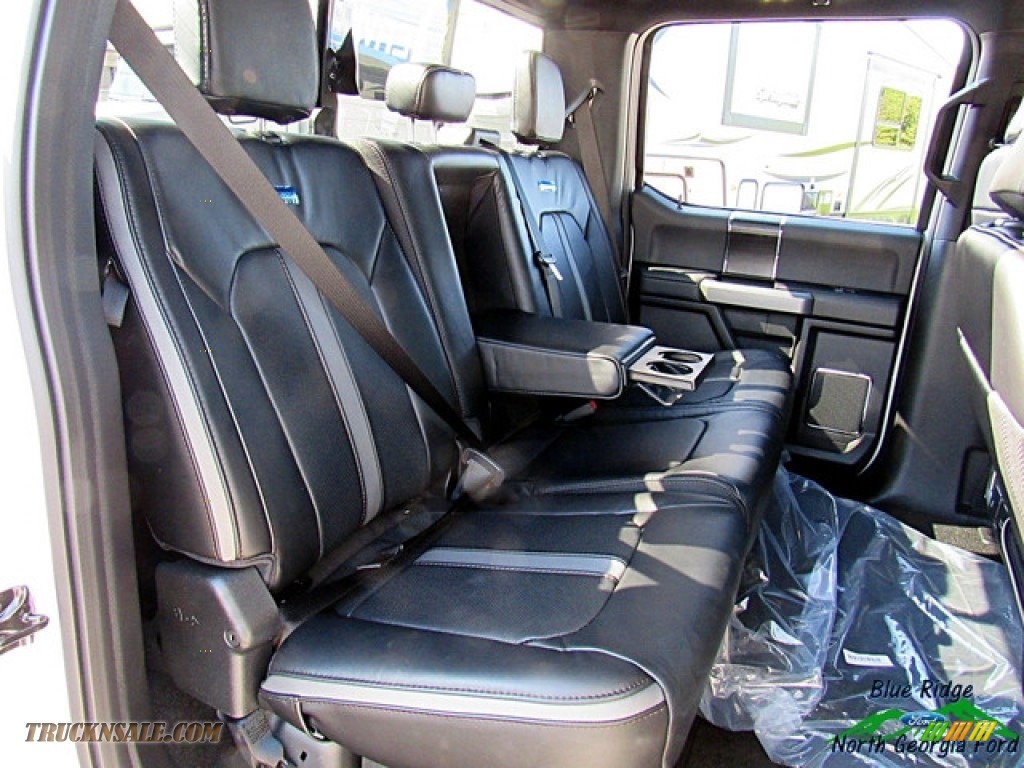 2019 F450 Super Duty Platinum Crew Cab 4x4 - White Platinum Metallic Tri-Coat / Black photo #13
