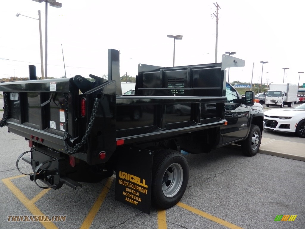 2019 Silverado 3500HD Work Truck Regular Cab 4x4 Dump Truck - Black / Dark Ash/Jet Black photo #4
