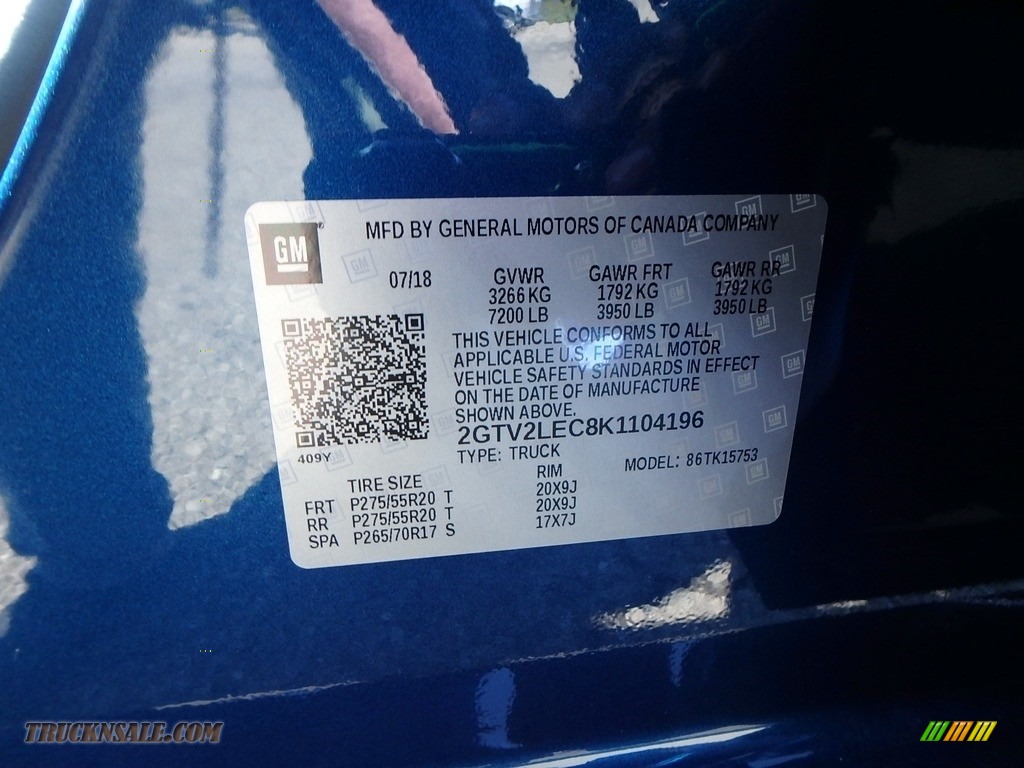 2019 Sierra 1500 Limited Elevation Double Cab 4WD - Stone Blue Metallic / Jet Black/Dark Ash photo #16