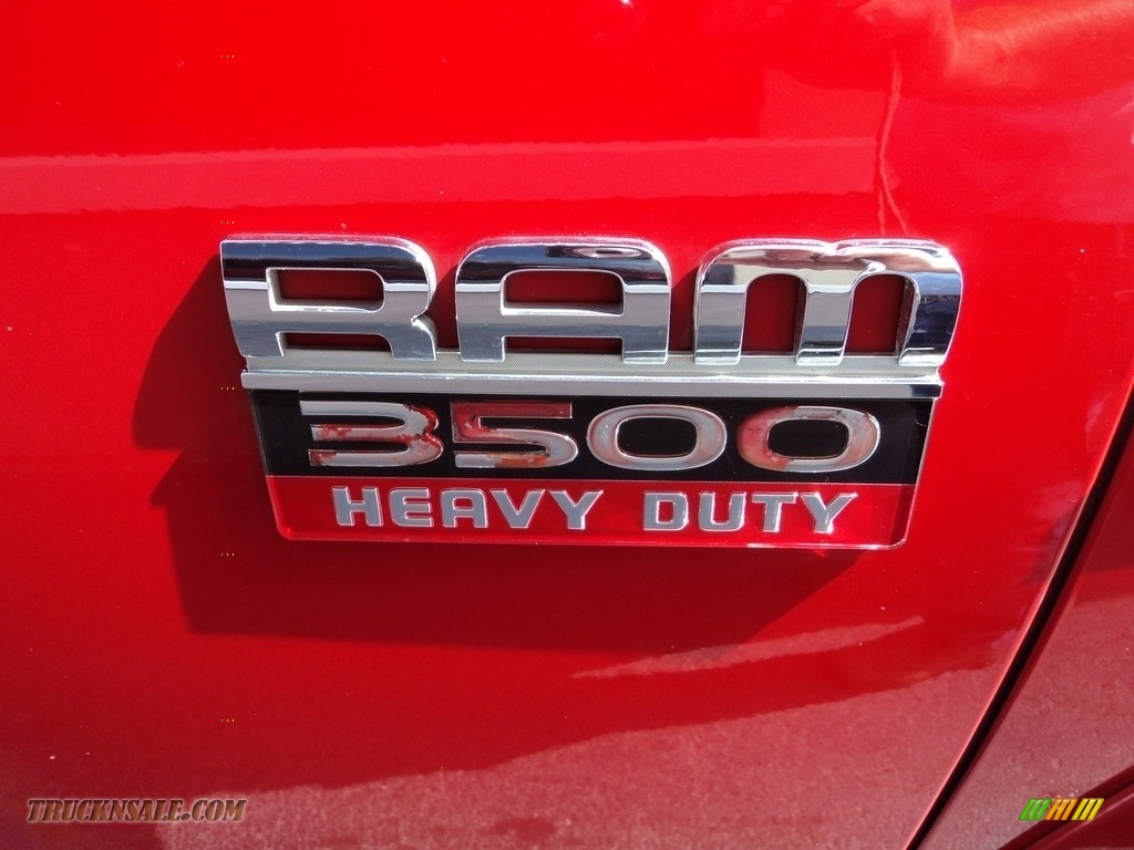 2011 Ram 3500 HD Laramie Crew Cab 4x4 Dually - Flame Red / Light Pebble Beige/Bark Brown photo #37