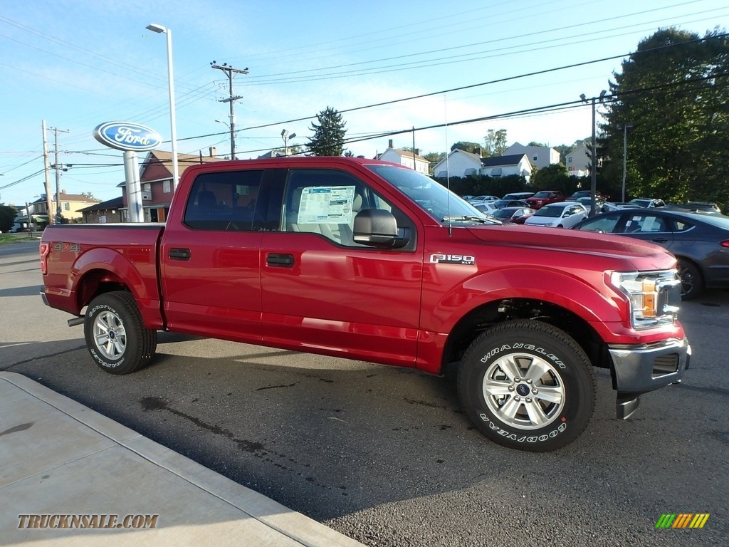 2018 F150 XLT SuperCrew 4x4 - Ruby Red / Earth Gray photo #3