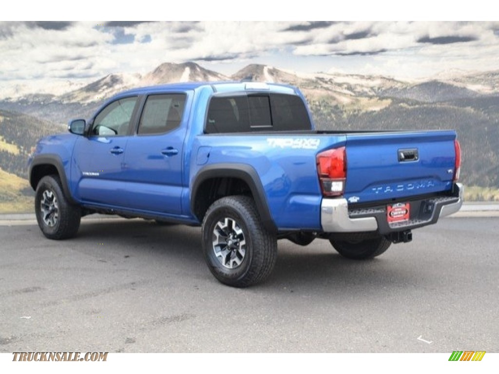 2018 Tacoma TRD Off Road Double Cab 4x4 - Blazing Blue Pearl / Cement Gray photo #8