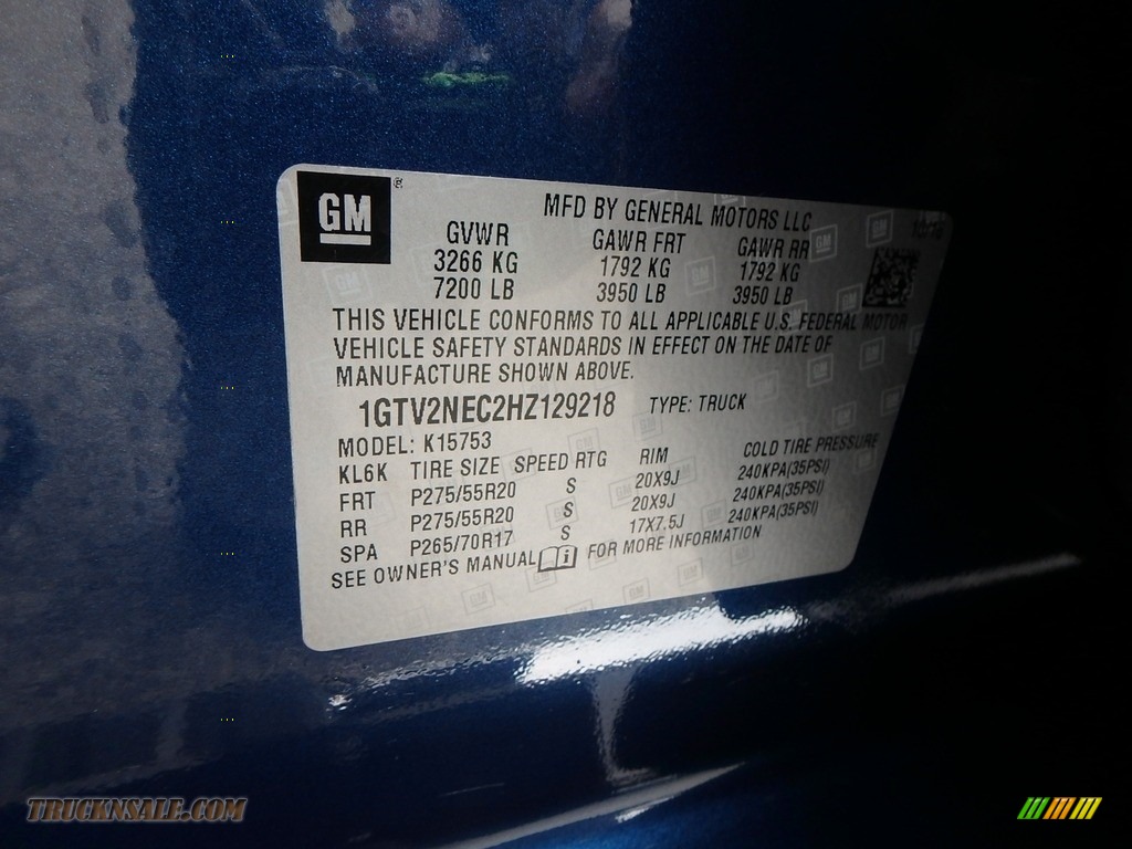 2017 Sierra 1500 SLT Double Cab 4WD - Stone Blue Metallic / Jet Black photo #23