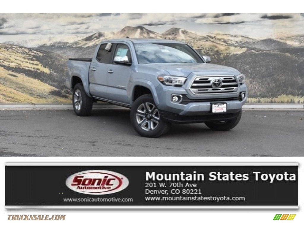 Cement Gray / Black Toyota Tacoma Limited Double Cab 4x4