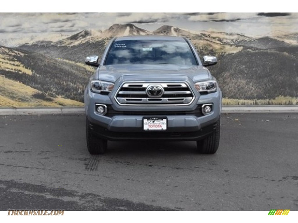 2019 Tacoma Limited Double Cab 4x4 - Cement Gray / Black photo #2
