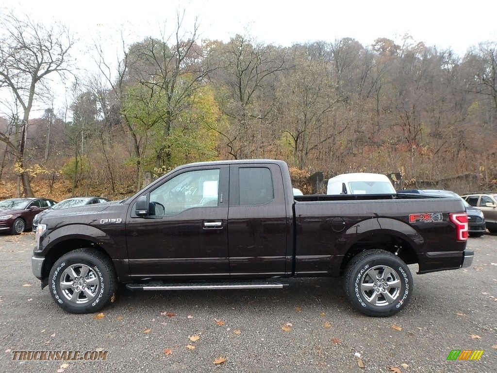 2018 F150 XLT SuperCab 4x4 - Magma Red / Earth Gray photo #5