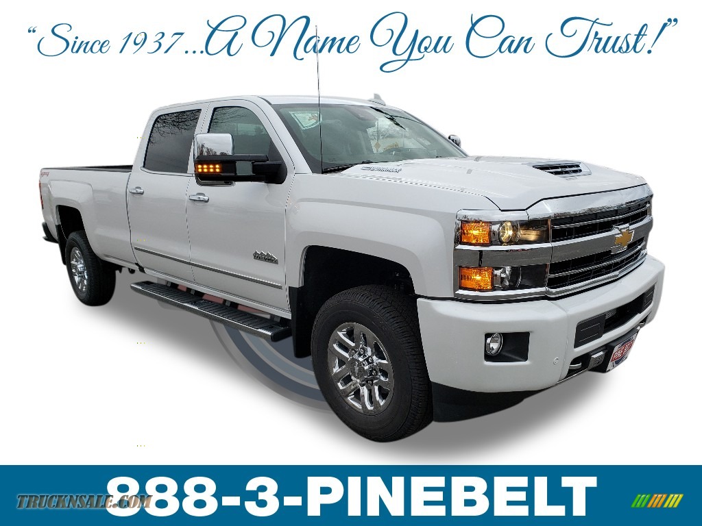 2019 Silverado 3500HD High Country Crew Cab 4x4 - Iridescent Pearl Tricoat / High Country Saddle photo #1