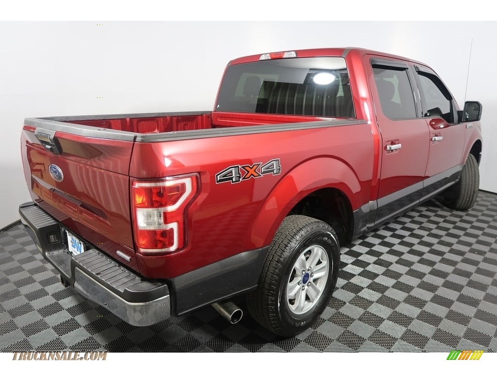 2018 F150 XLT SuperCrew 4x4 - Ruby Red / Earth Gray photo #12