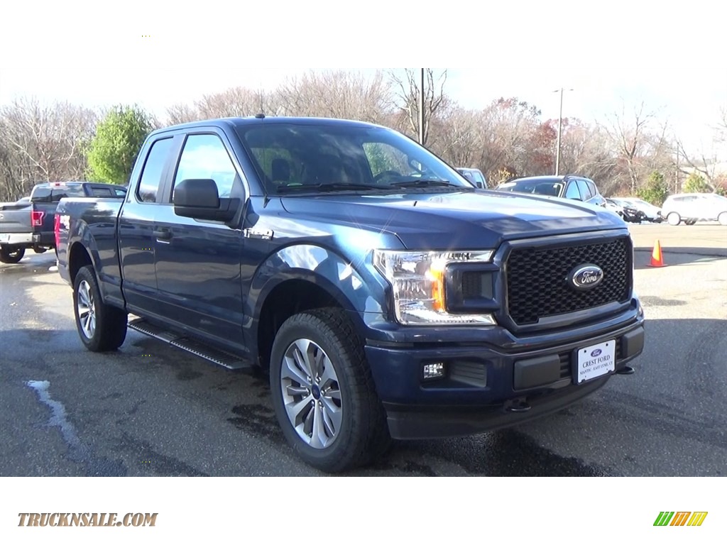 Blue Jeans / Earth Gray Ford F150 STX SuperCab 4x4