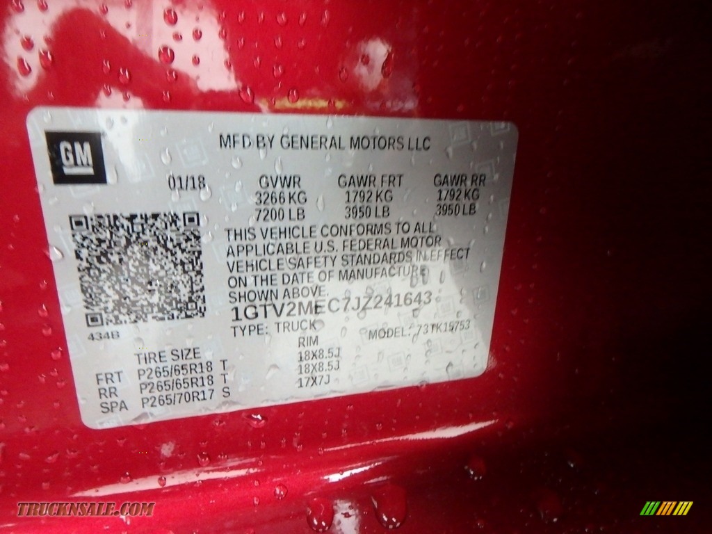 2018 Sierra 1500 SLE Double Cab 4WD - Red Quartz Tintcoat / Jet Black photo #14