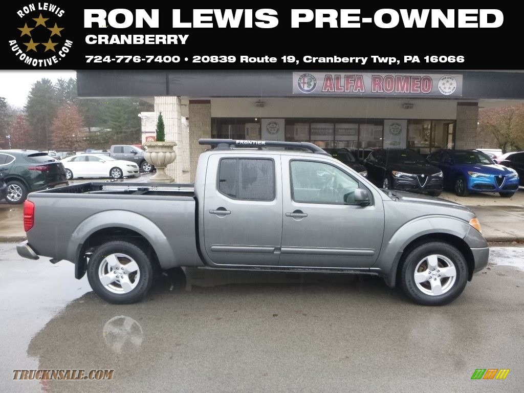 Storm Gray / Charcoal Nissan Frontier LE Crew Cab 4x4