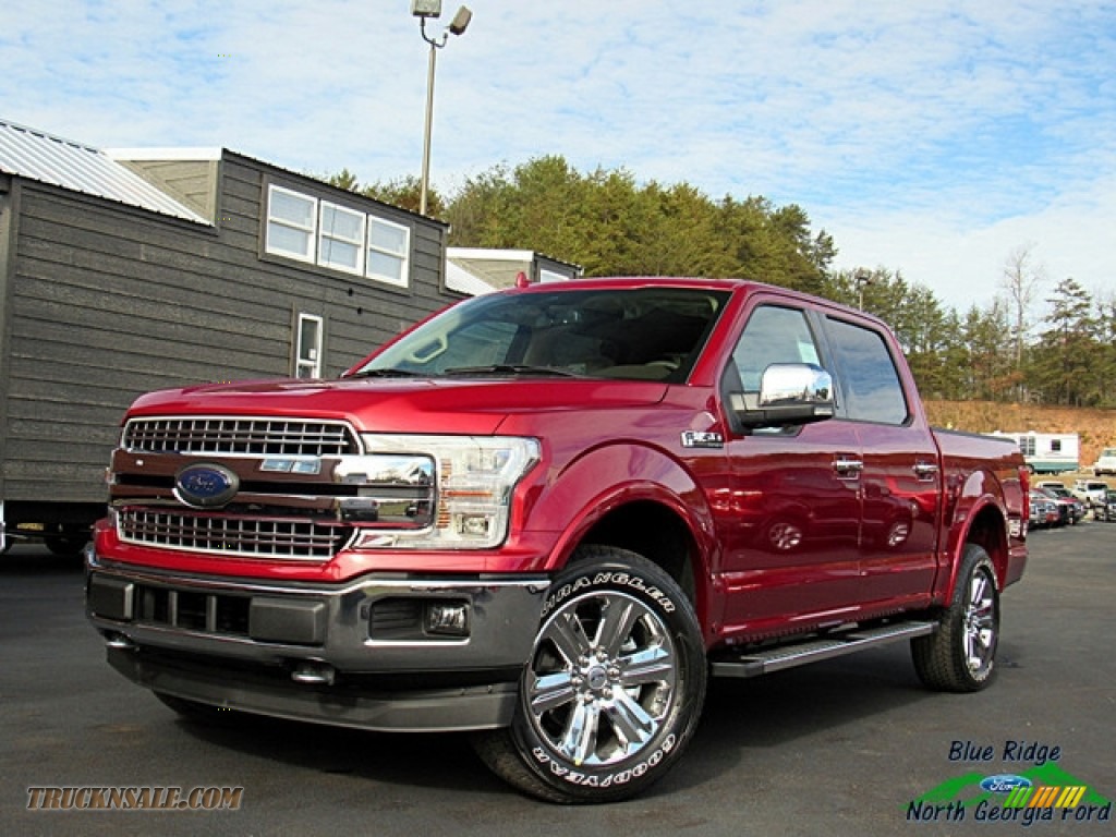 Ruby Red / Light Camel Ford F150 Lariat SuperCrew 4x4