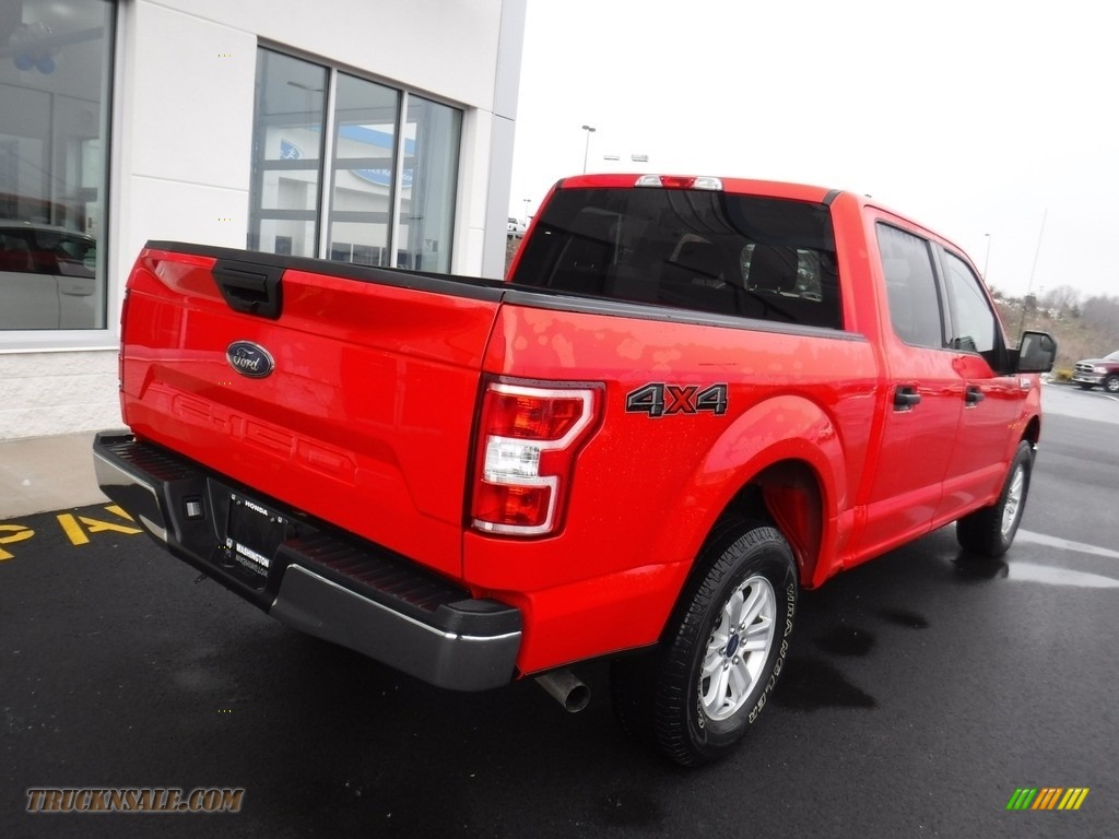 2018 F150 XLT SuperCrew 4x4 - Race Red / Earth Gray photo #12