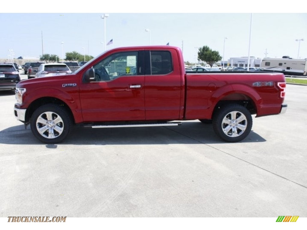2018 F150 XLT SuperCab 4x4 - Ruby Red / Light Camel photo #5