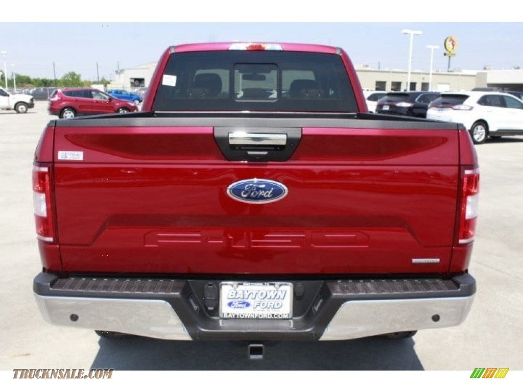 2018 F150 XLT SuperCab 4x4 - Ruby Red / Light Camel photo #8