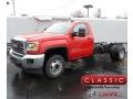 GMC Sierra 3500HD Regular Cab Chassis Red photo #1