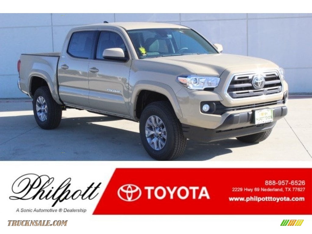Quicksand / Cement Gray Toyota Tacoma SR5 Double Cab