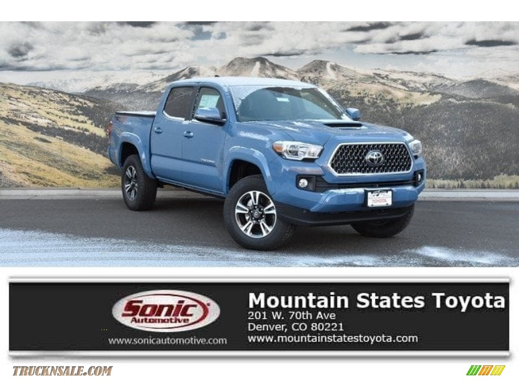Cavalry Blue / Cement Gray Toyota Tacoma TRD Sport Double Cab 4x4