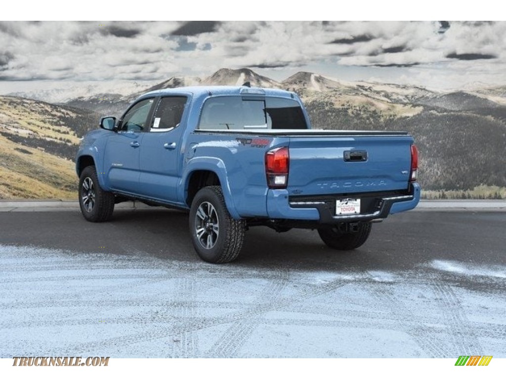2019 Tacoma TRD Sport Double Cab 4x4 - Cavalry Blue / Cement Gray photo #3